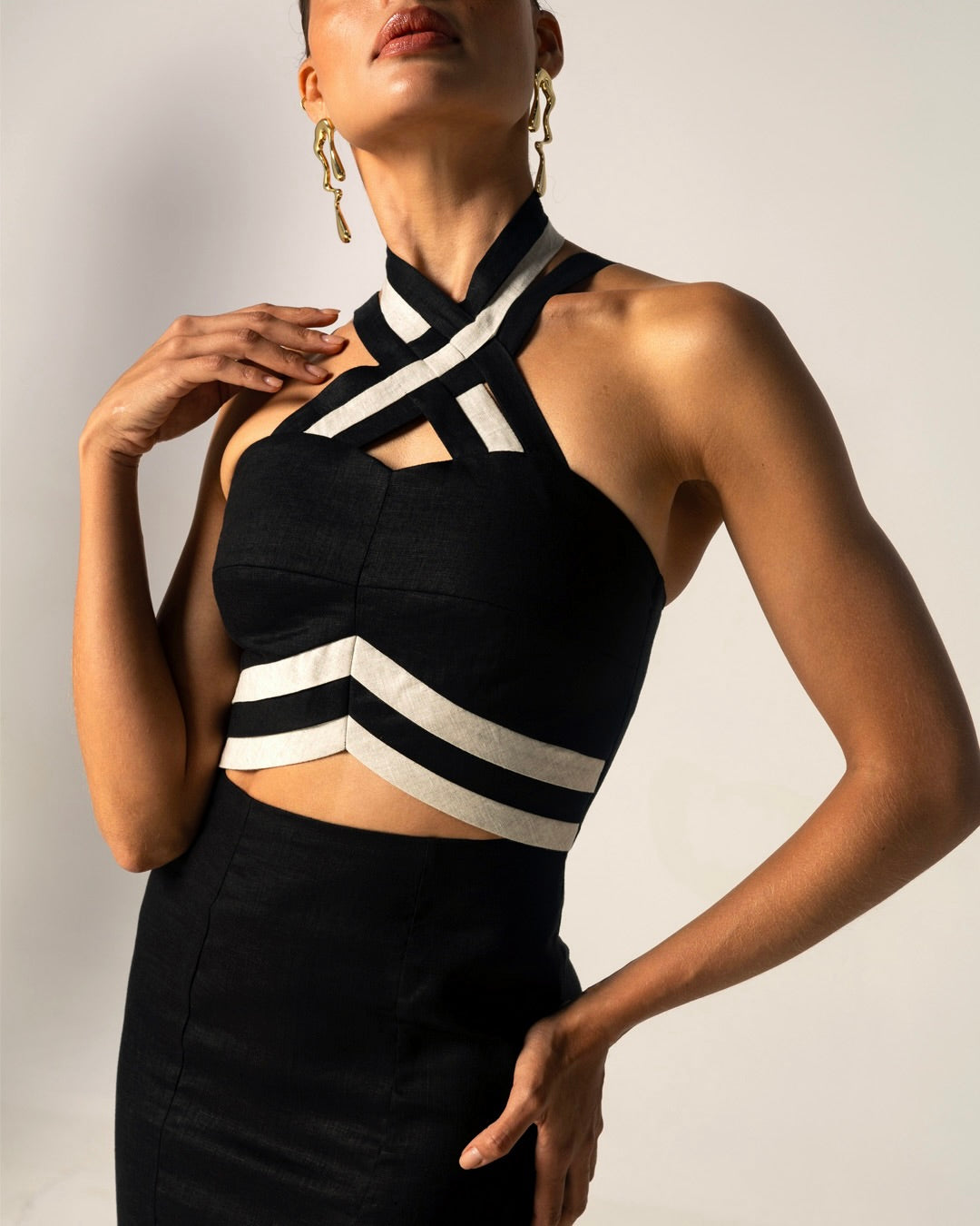 Crescita Halter Dress