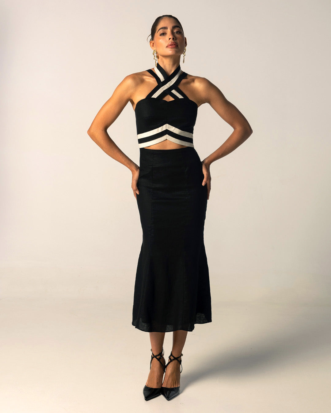 Crescita Halter Dress