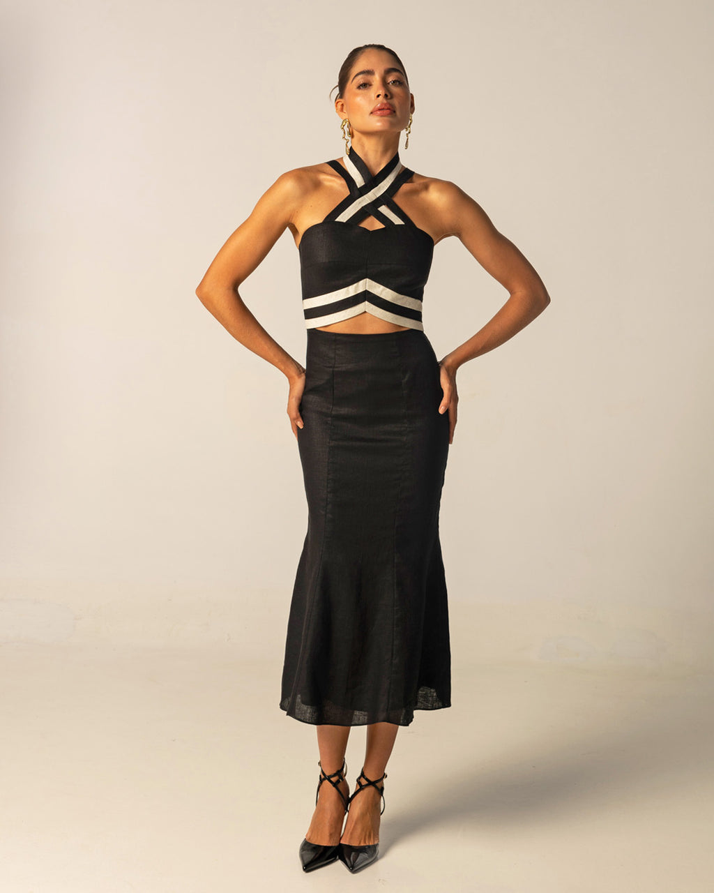 Crescita Halter Dress