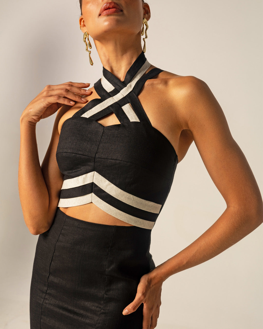 Crescita Halter Dress