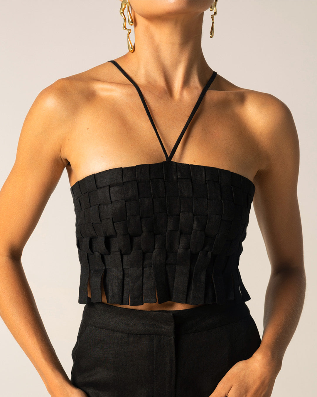 Crescita Handwoven Crop Top