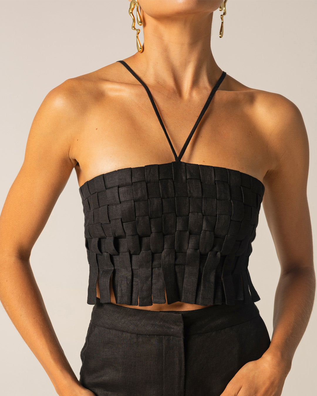 Crescita Handwoven Crop Top