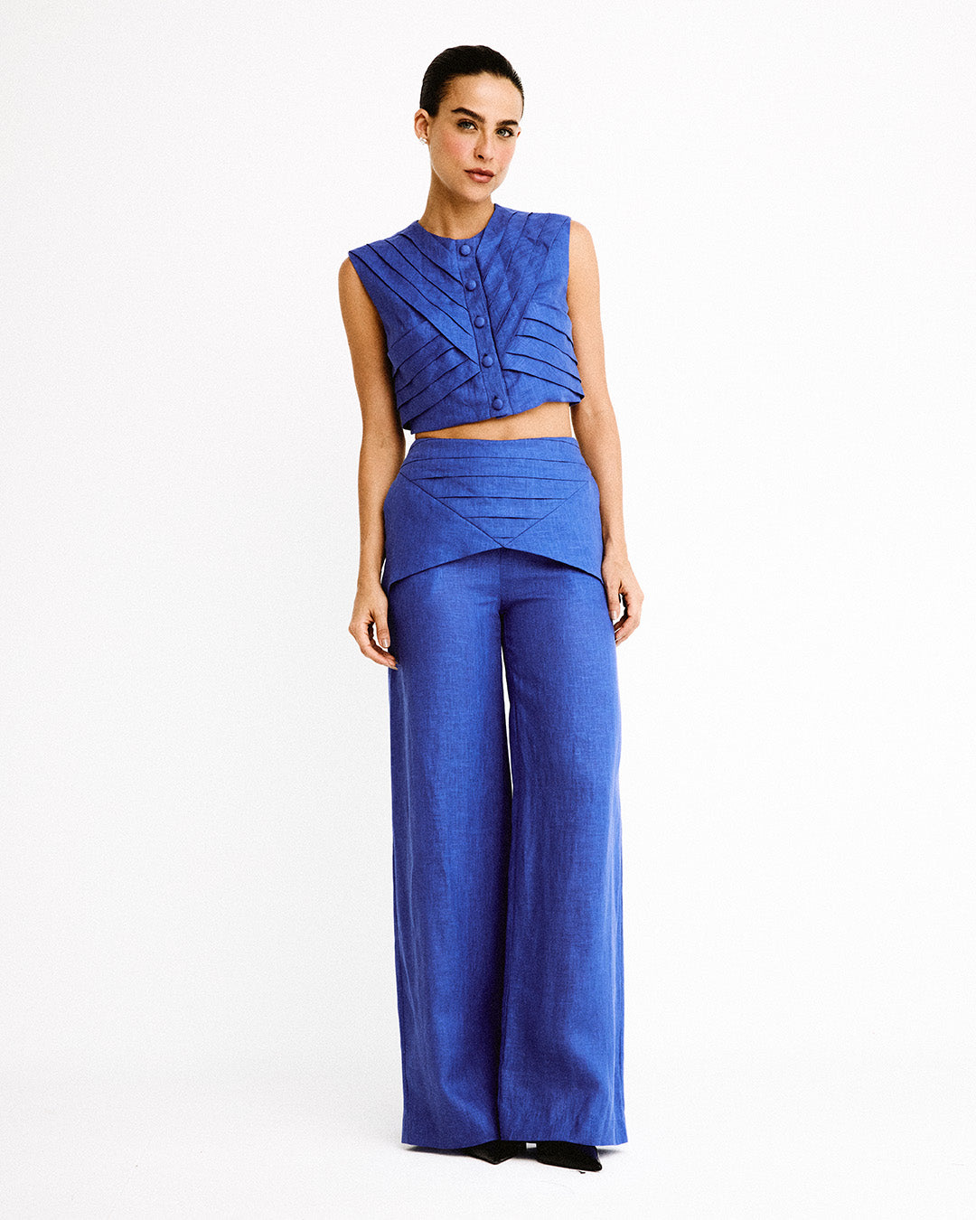 Napa Crop Top - Blue