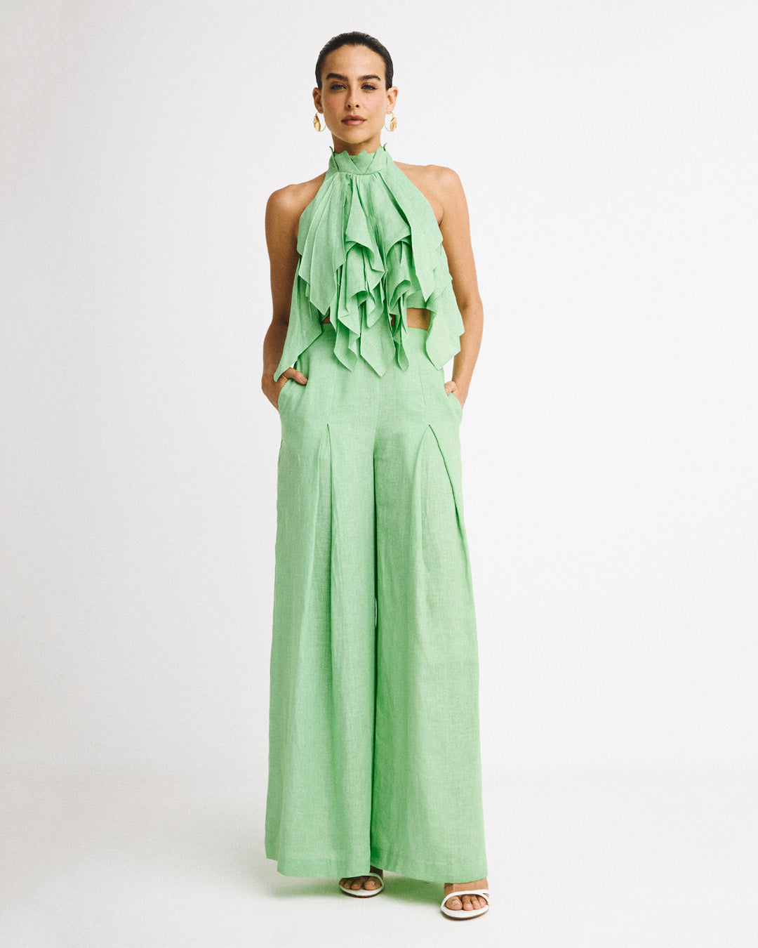 Palmeada Pants - Green