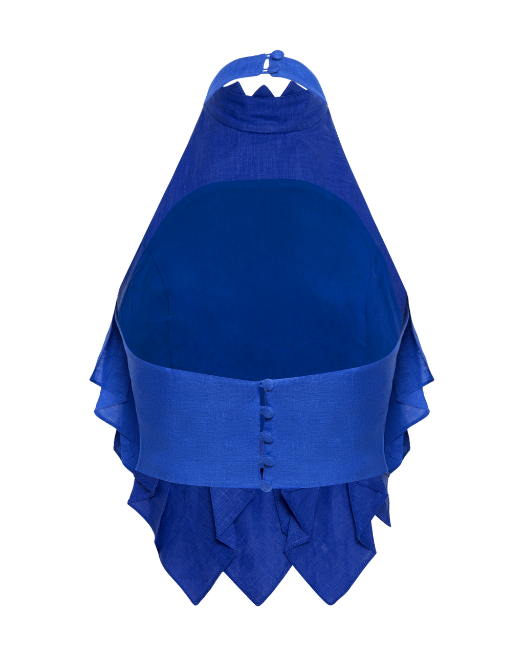 Hojas de Amor Crop Top - Blue
